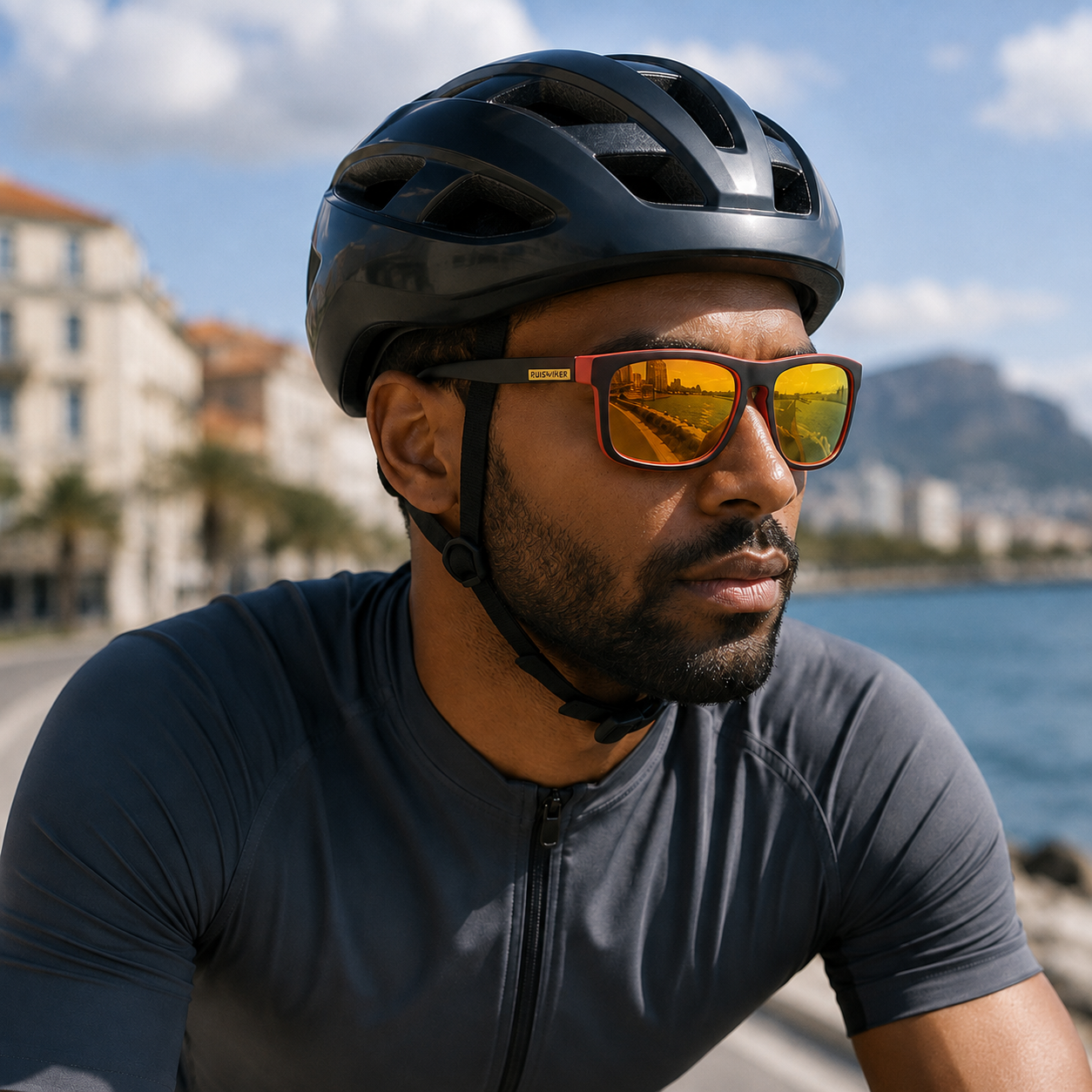SusanSmith | Squarex Square Frame Polarised Sports Sunglasses