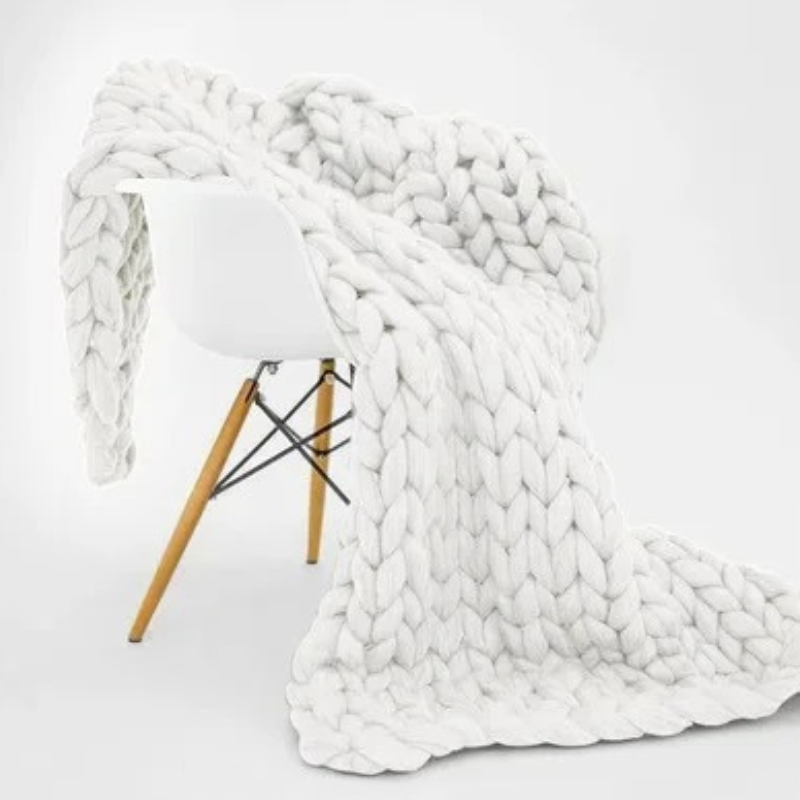 SusanSmith | Weighted Organic Cotton Blanket | Breathable, Machine Washable & Ideal for Year-Round Comfort