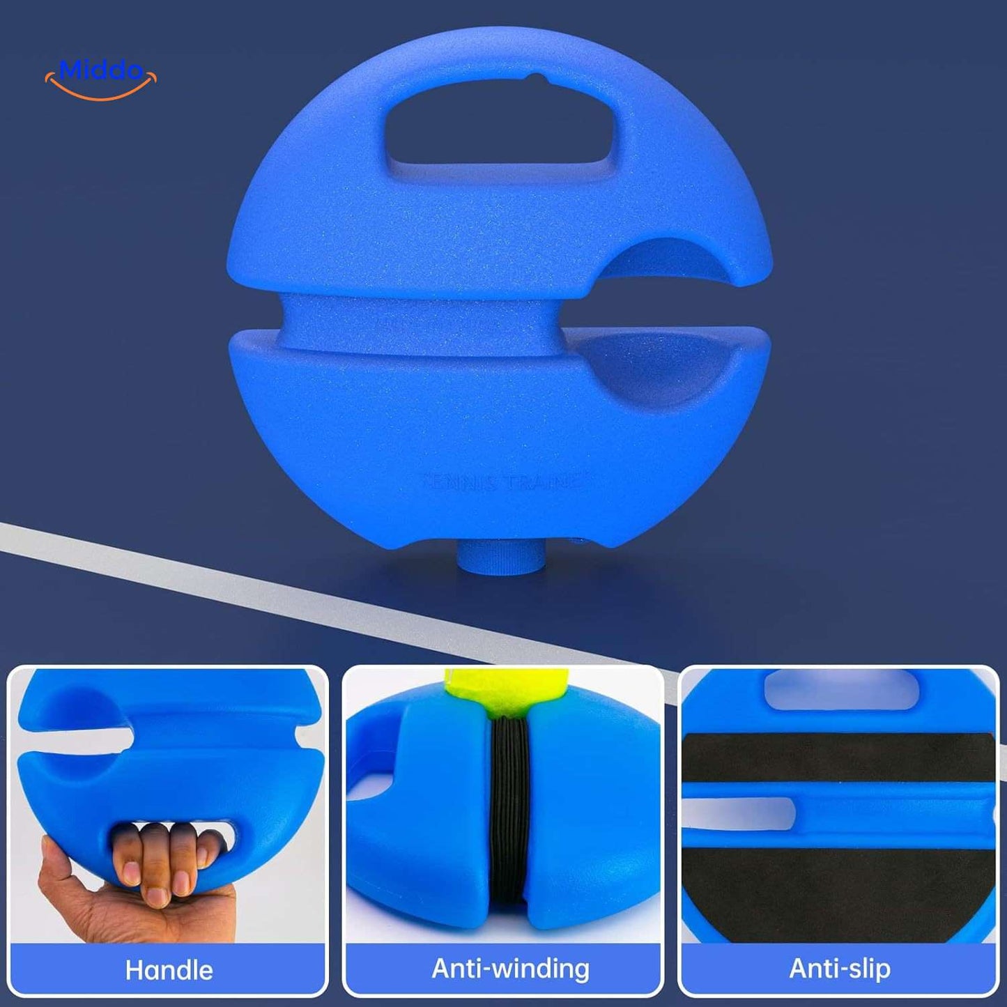 TennisPro™ Trainer | Solo Practice, Elastic Cord & Durable Design