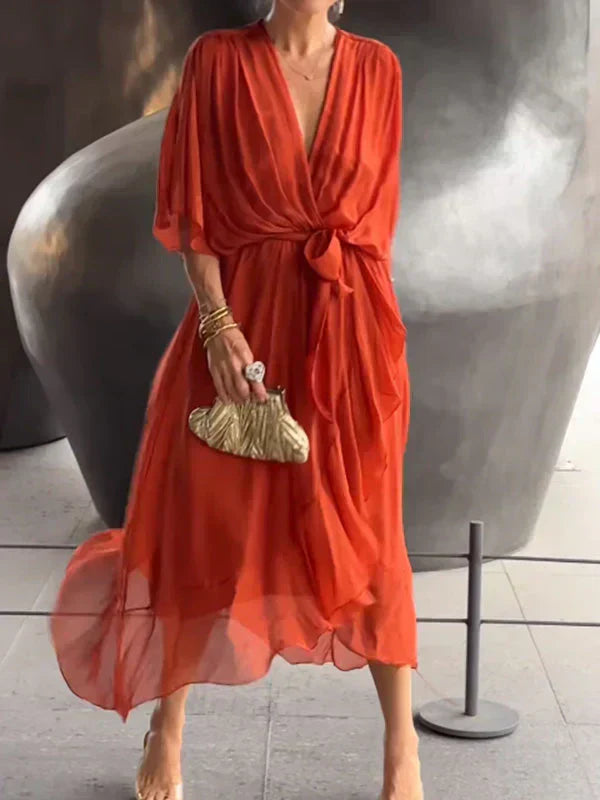 Image of Tracy | Women's Wrap Midi Dress