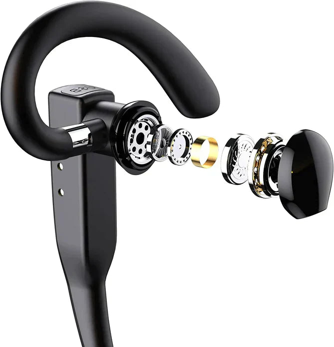 Trucker Dual Mic Wireless Bluetooth 5.1 Noise Cancelling Headset & Earbuds
