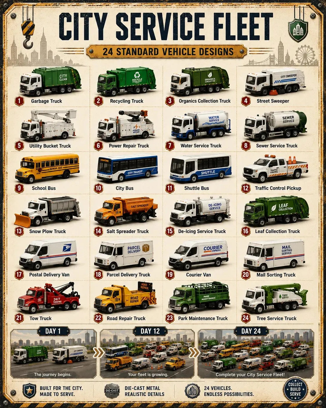 Vehicle Advent Calendar – 24 Days of Buildable Vehicles