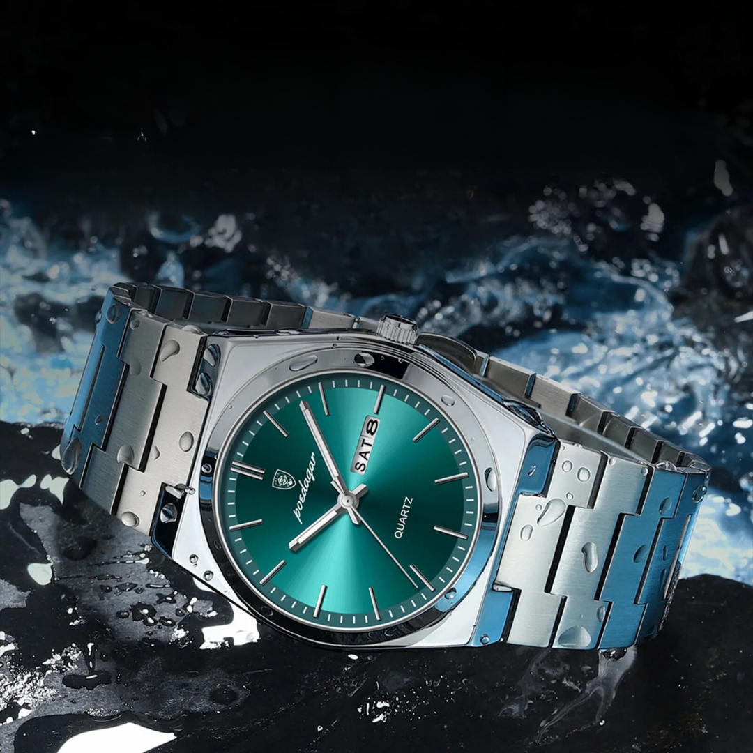 Waterproof Men's Watch in Stainless Steel - Luxury and Durability