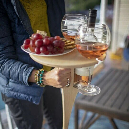 Wine Holder | Wine Table Outdoor | Stable Support & Safe Enjoyment | VinoStake