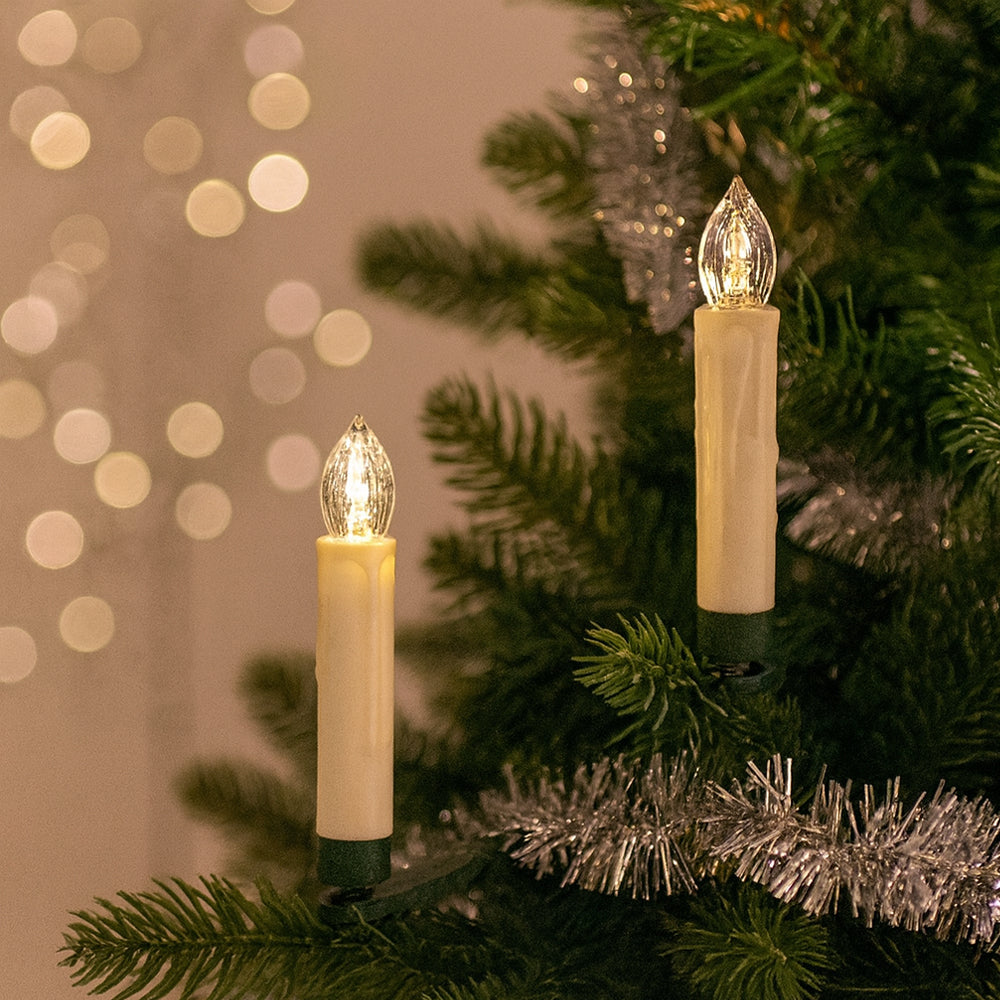 Wireless LED Christmas Tree Lights (10, 20 or 30 pcs) with Remote Control