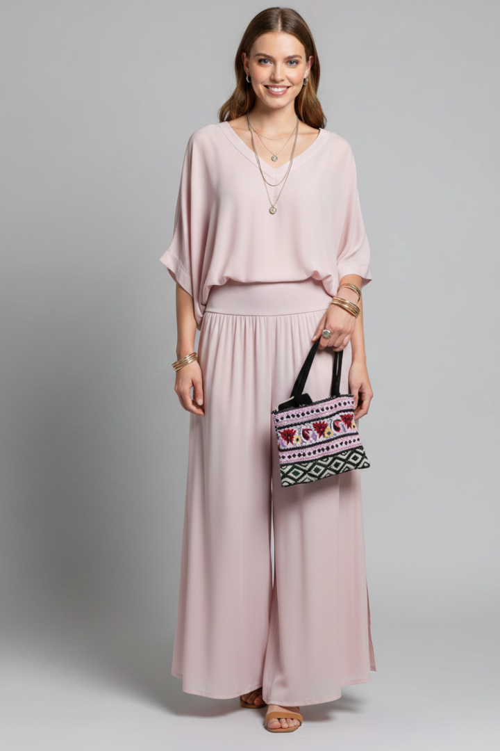 Women's Chiffon Palazzo Pants Set