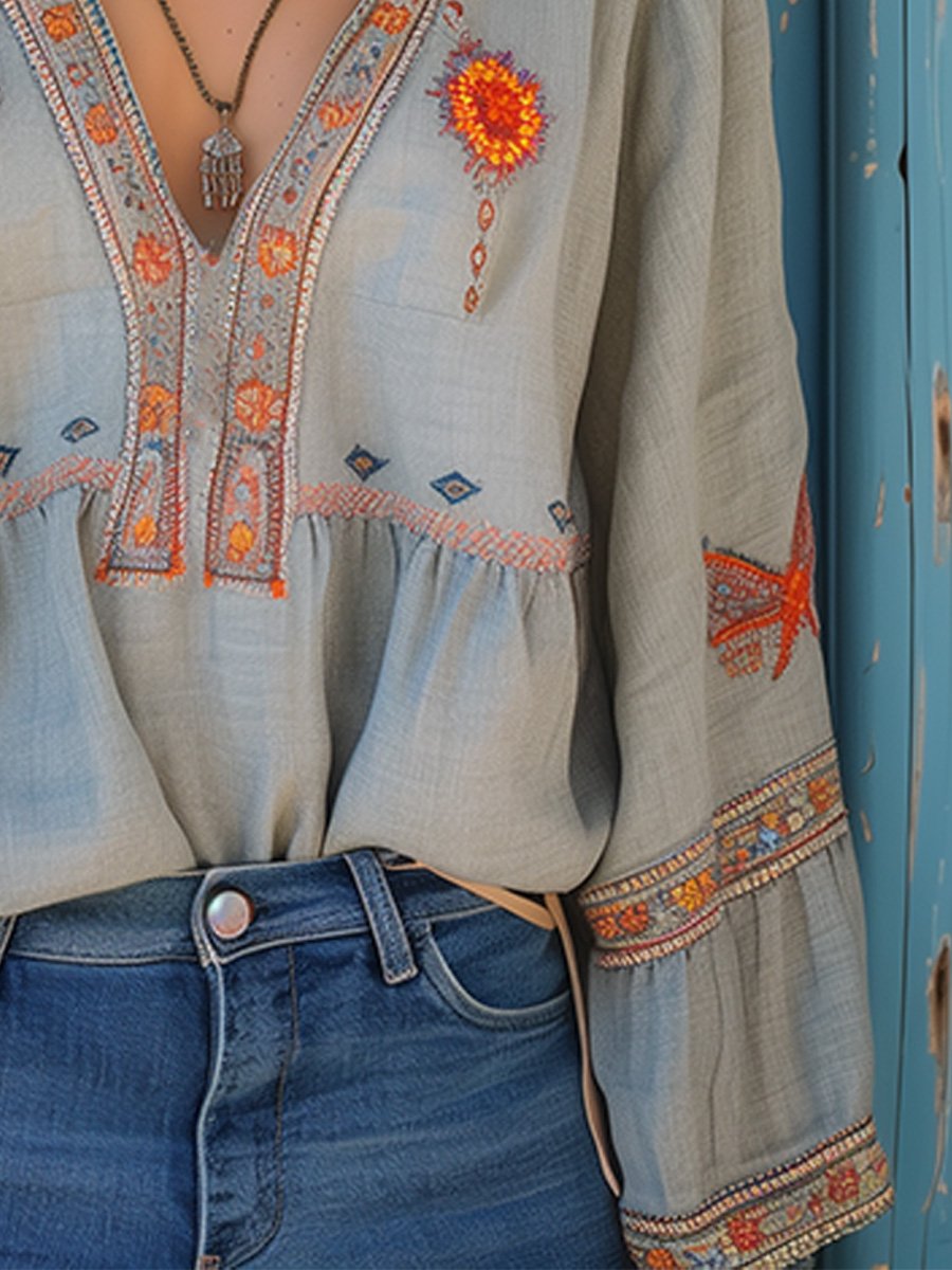 Women's Embroidered Blouse