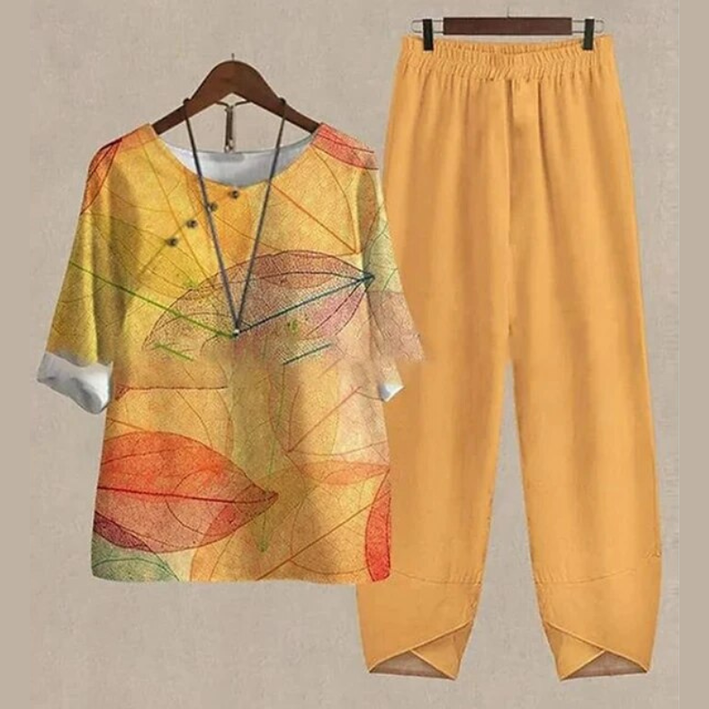 Women's Printed Two Piece Set