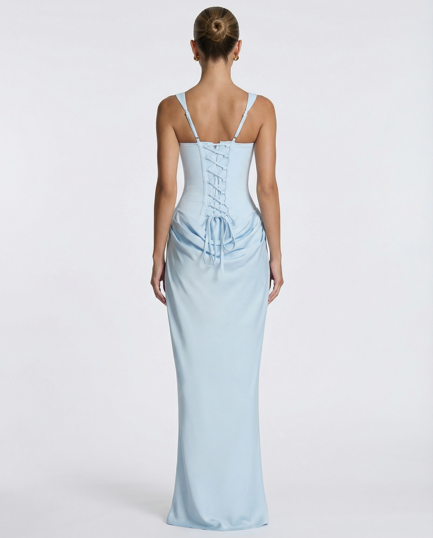 Women's Square Neck Bodycon Maxi Dress
