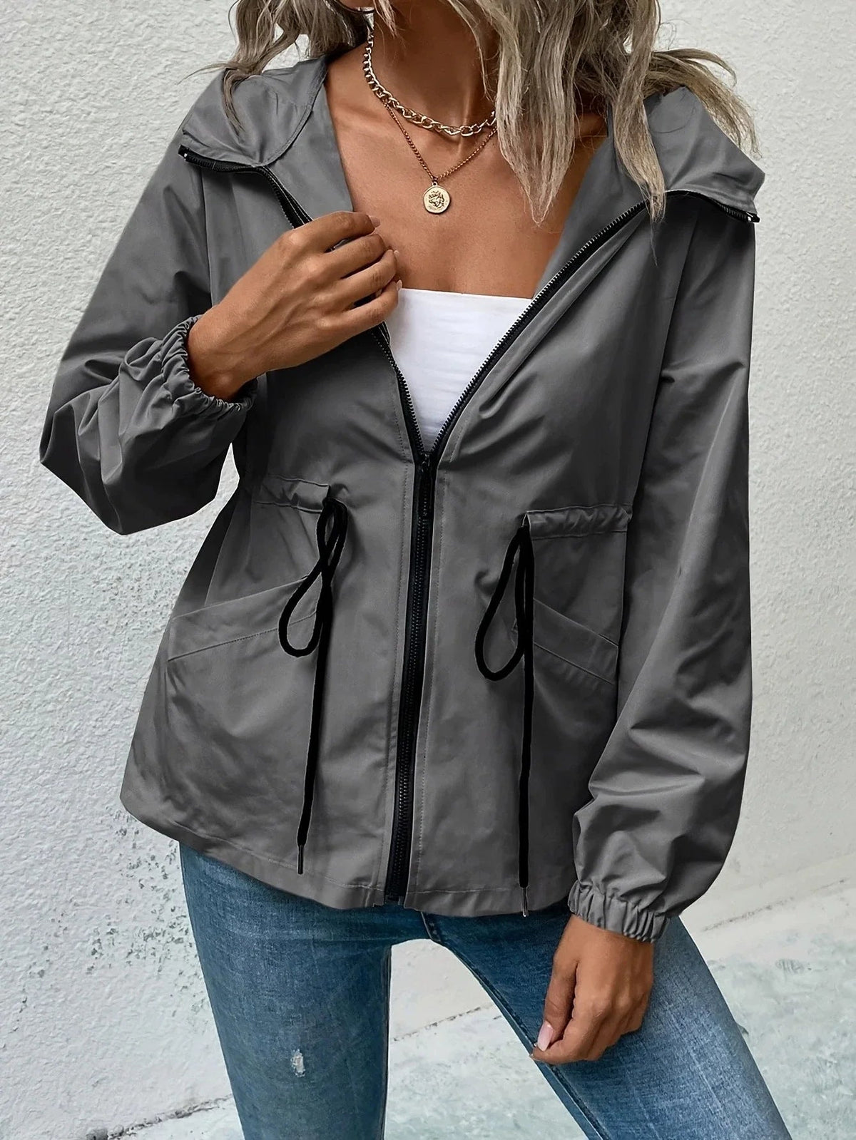 Women's Waterproof Outdoor Jacket for Spring, Autumn, and Winter