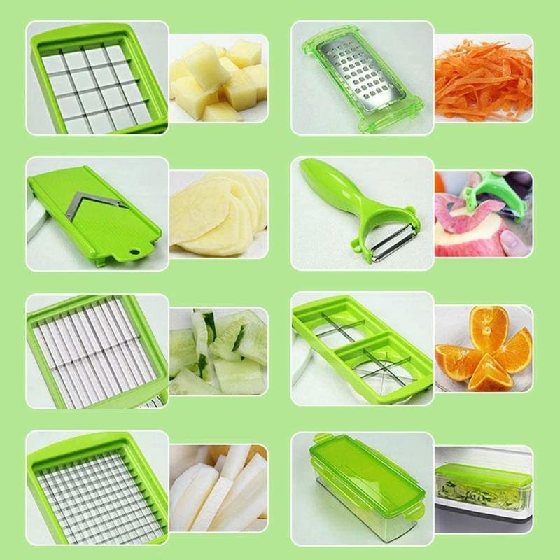 12-in-1 Vegetable Slicer - Safe & Versatile