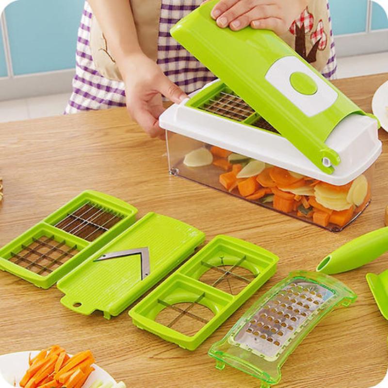 12-in-1 Vegetable Slicer - Safe & Versatile
