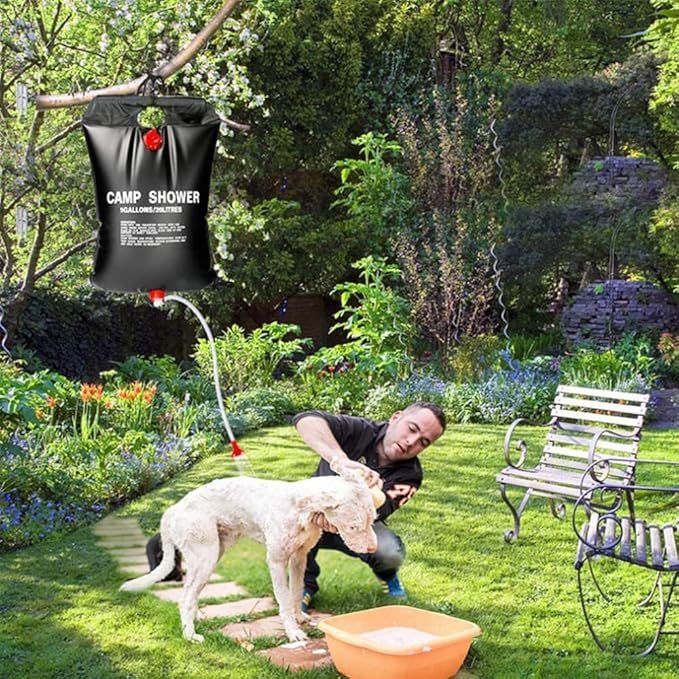 20L Portable Solar Camp Shower for Outdoor Use