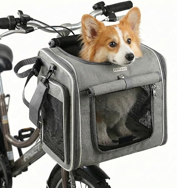 3-in-1 Transport Bag for Dogs on Bicycle – Safety and Comfort