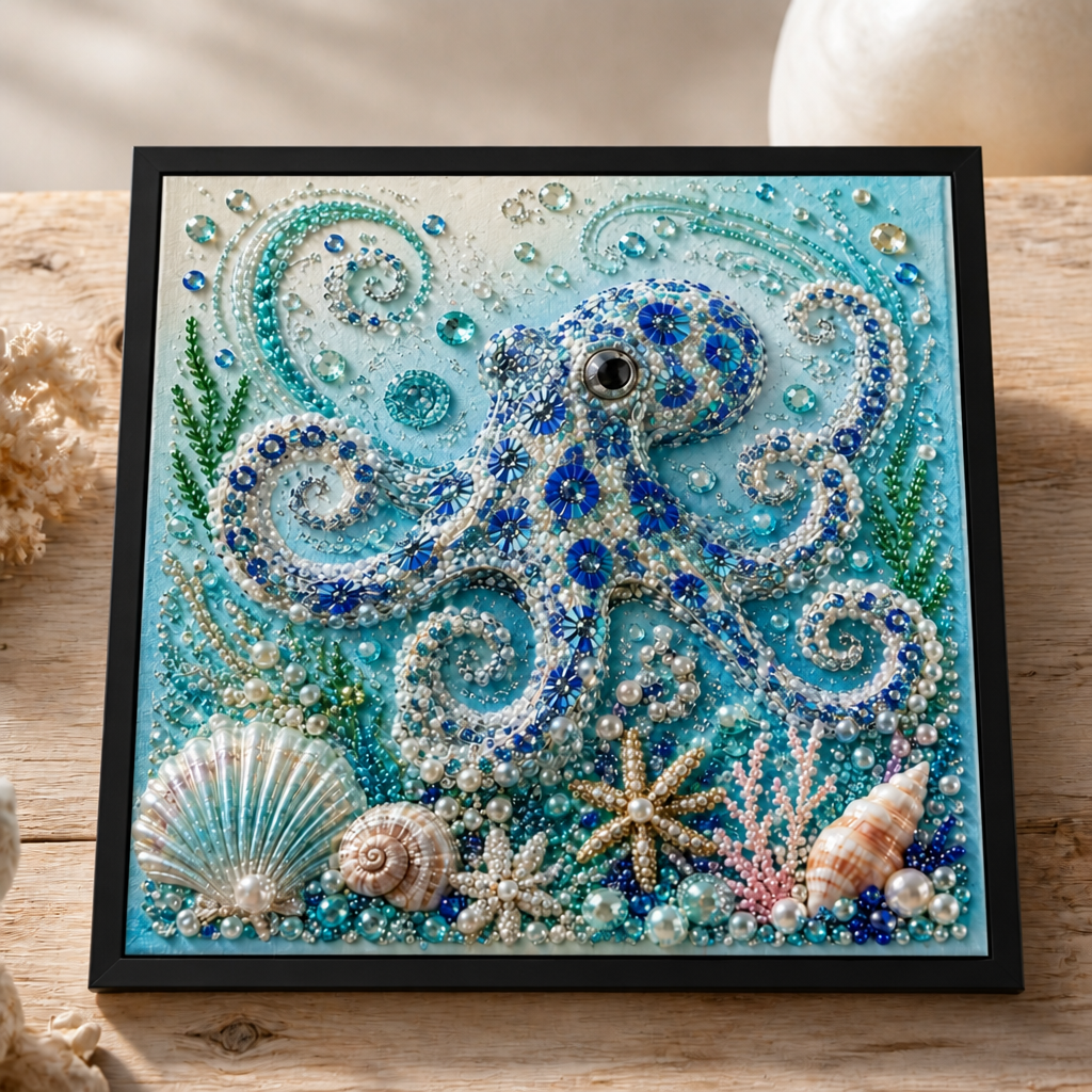 3D Pearl Mosaic Art Kit – Jellyfish