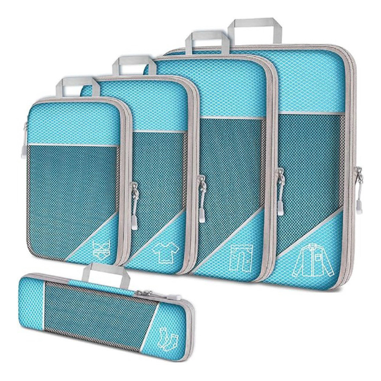 5 pcs - Compression Packing Cubes