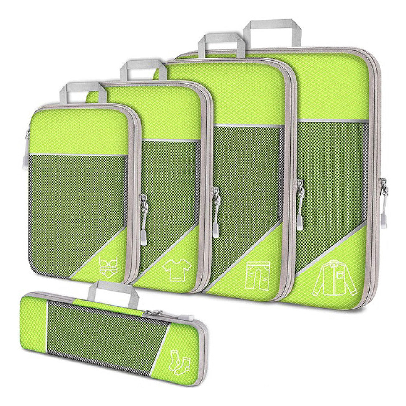 5 pcs - Compression Packing Cubes