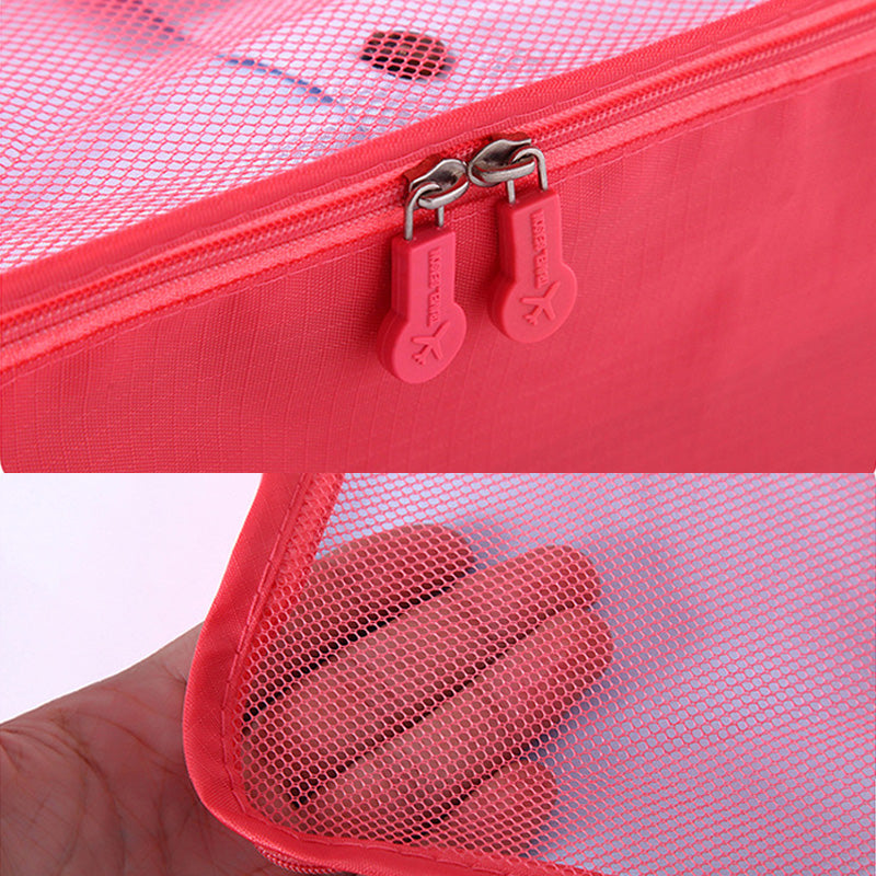 6 pcs Portable Luggage Packing Cubes - Organize Your Travel Efficiency