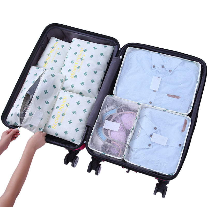 6 pcs Portable Luggage Packing Cubes - Organize Your Travel Efficiency