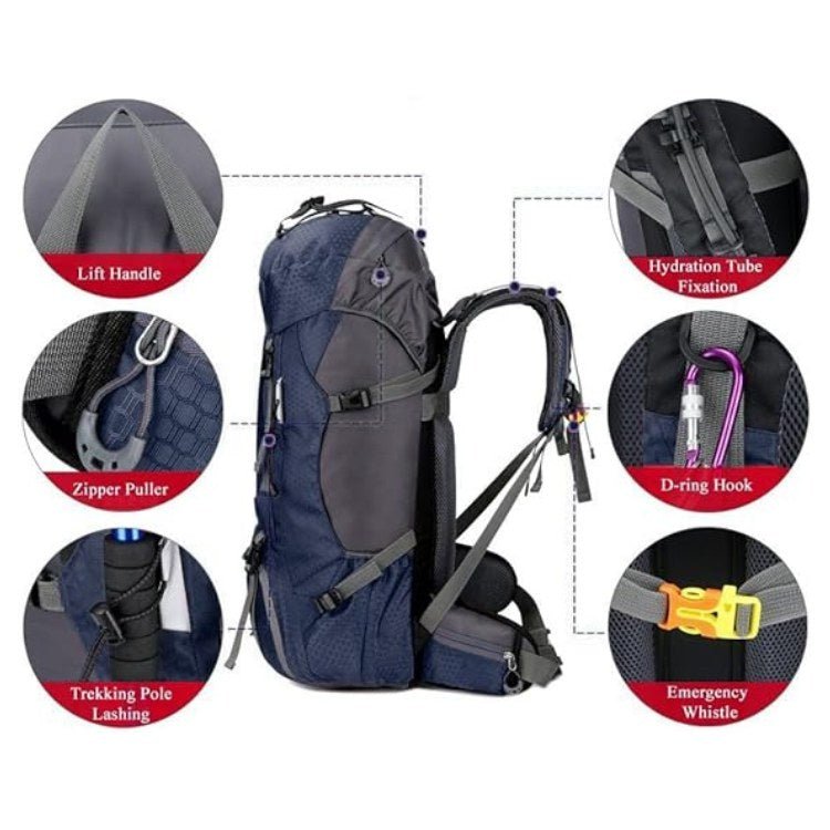60L Waterproof Hiking Backpack for Outdoor Adventures