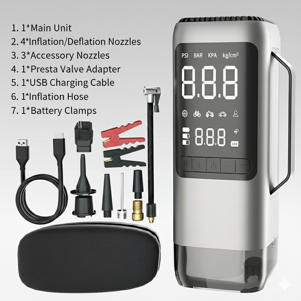 9-in-1 Multifunction Car Emergency Tool Kit