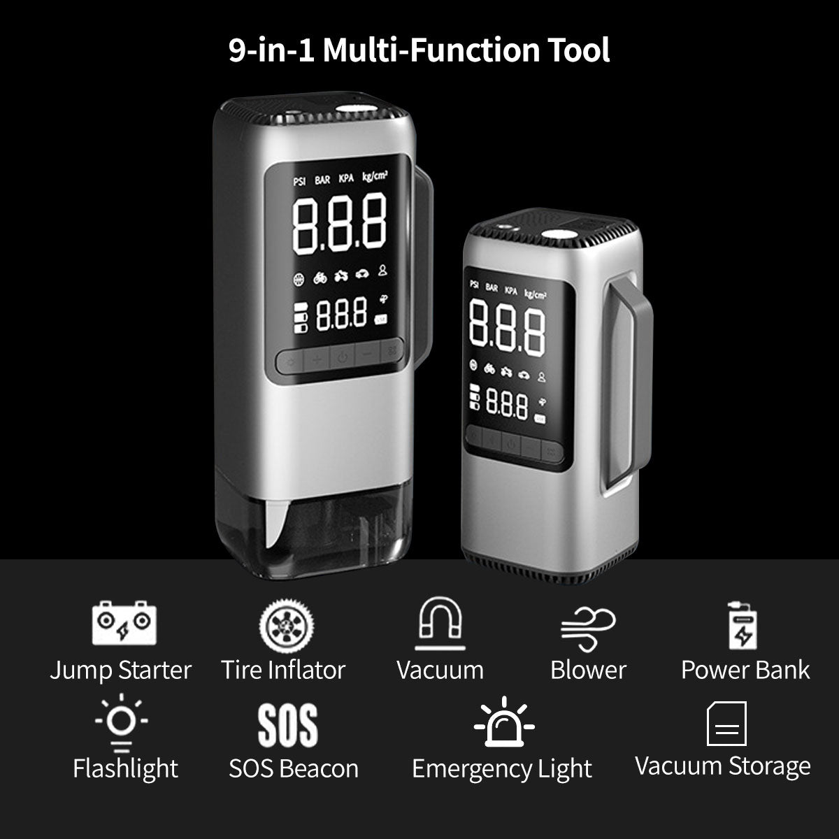 9-in-1 Multifunction Car Emergency Tool Kit
