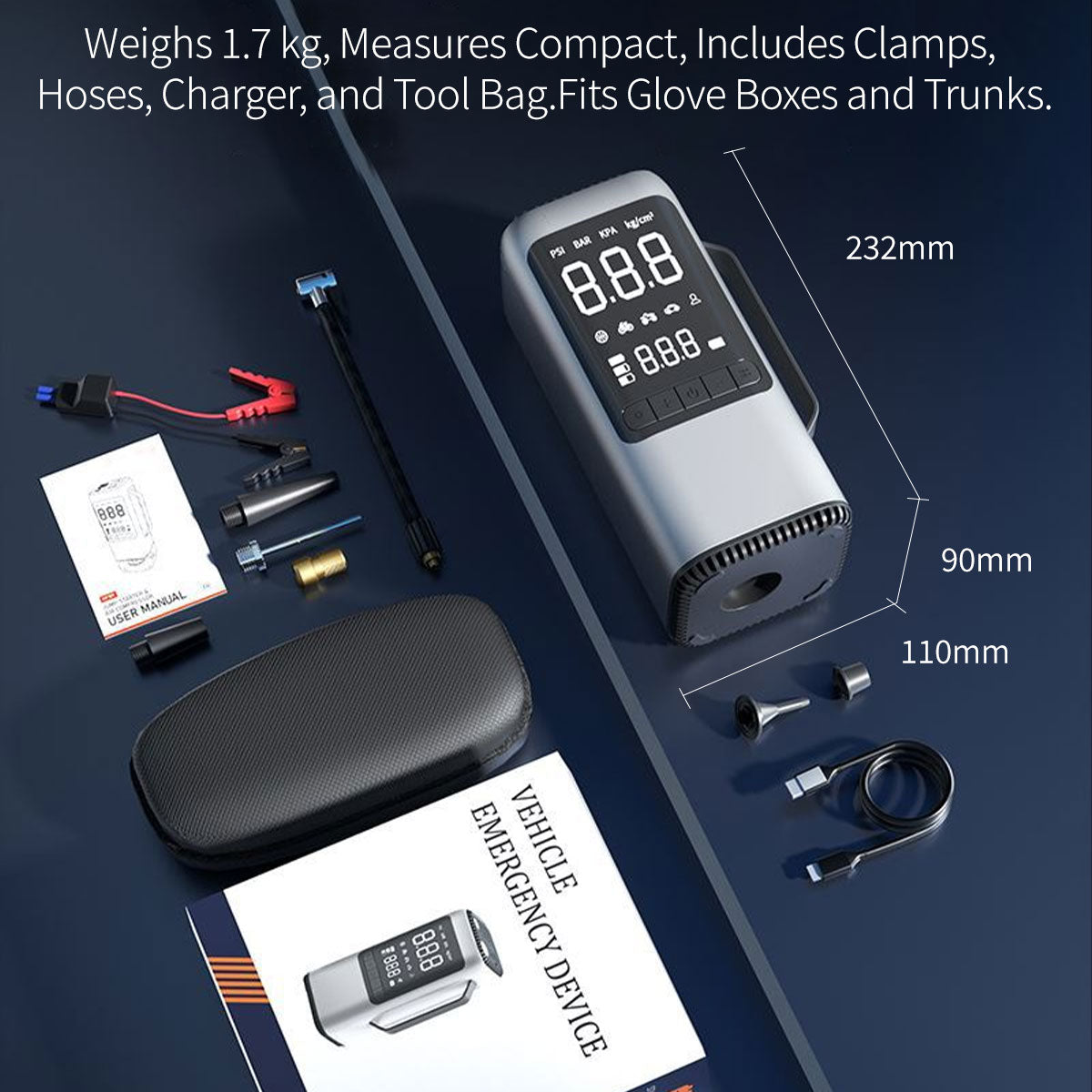 9-in-1 Multifunction Car Emergency Tool Kit