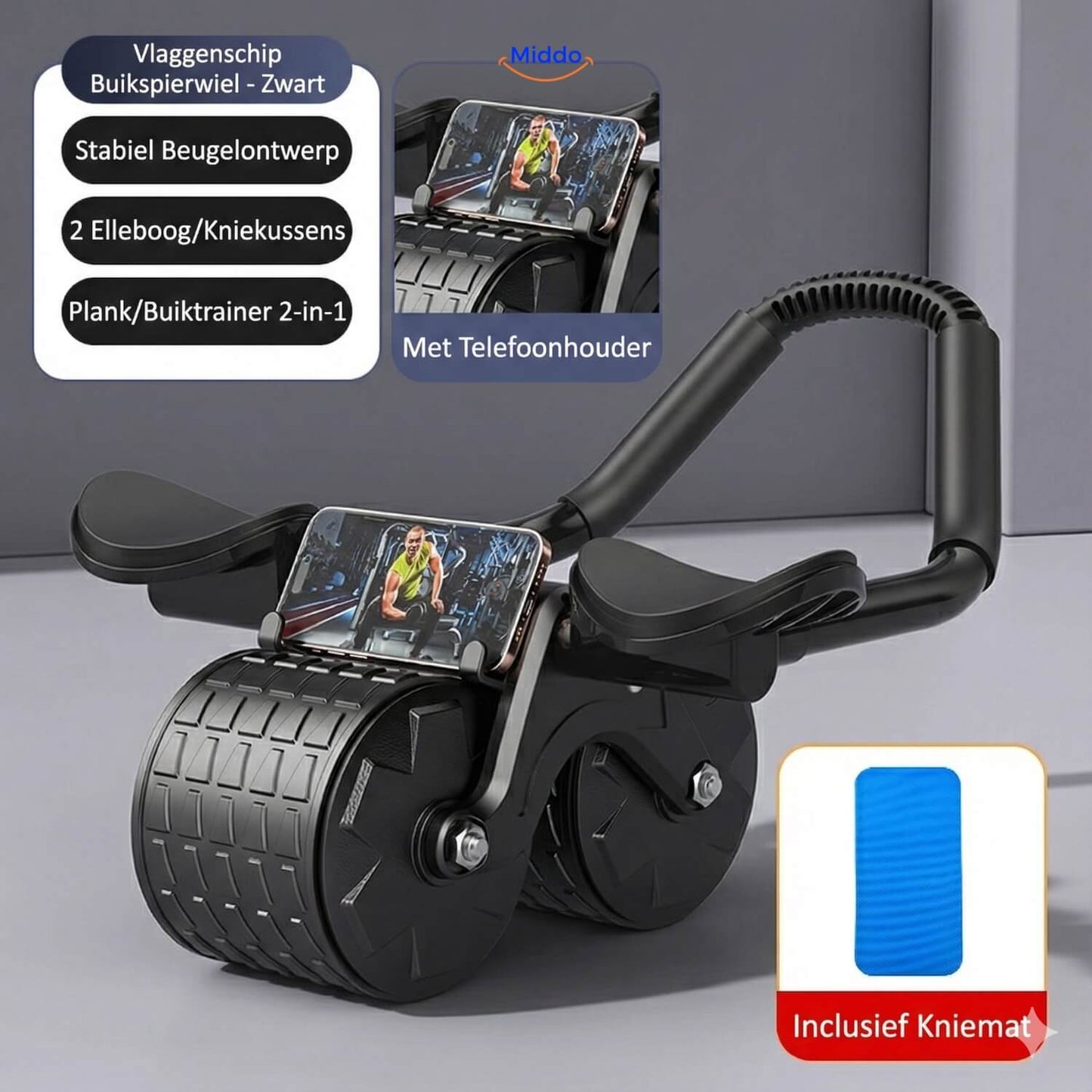AbWheel Pro™ | Abdominal Trainer for a Tight Six-Pack from Home!