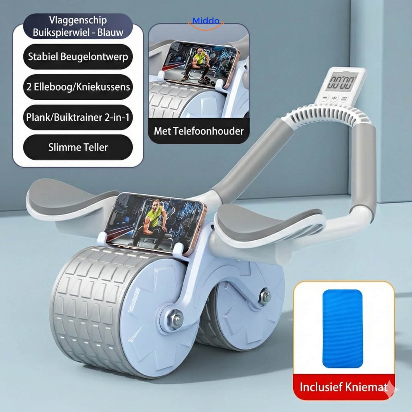 AbWheel Pro™ | Abdominal Trainer for a Tight Six-Pack from Home!