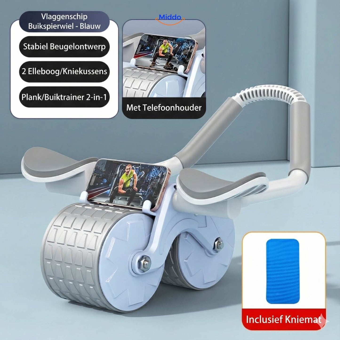 AbWheel Pro™ | Abdominal Trainer for a Tight Six-Pack from Home!