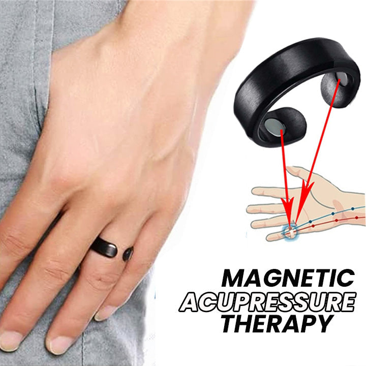 Acupressure Ring | Hand Massage Stimulation | Adjustable Comfort Ring | Magnetic Therapy