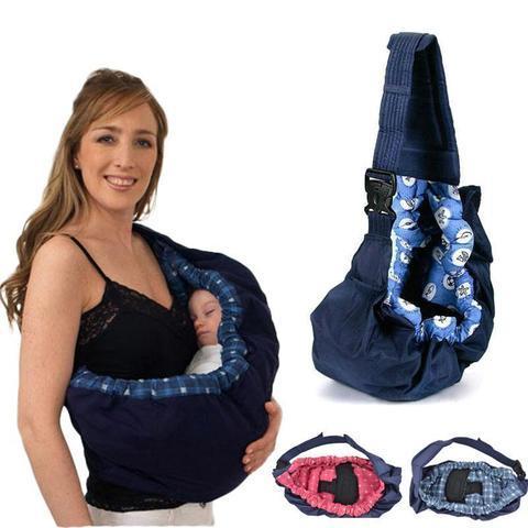 Adjustable Baby Carrier Wrap – Comfortable for Newborns with Support Strap, Ideal for Infants up to 9 kg