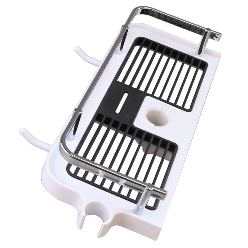 Adjustable, Corrosion-Resistant Bathroom Shelf for Shower Rod