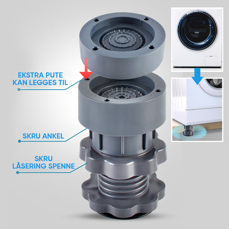 Adjustable Height Washing Machine Support - Noise-Reducing & Durable