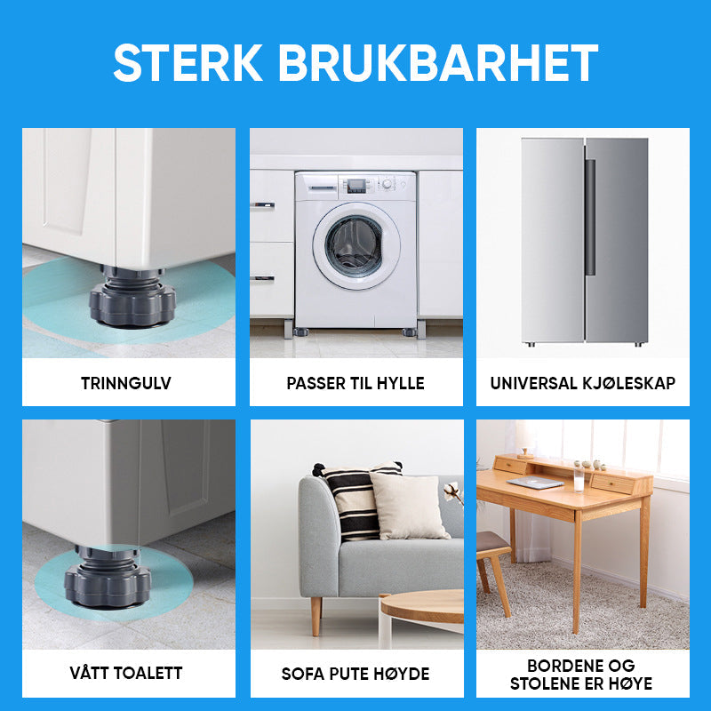 Adjustable Height Washing Machine Support - Noise-Reducing & Durable