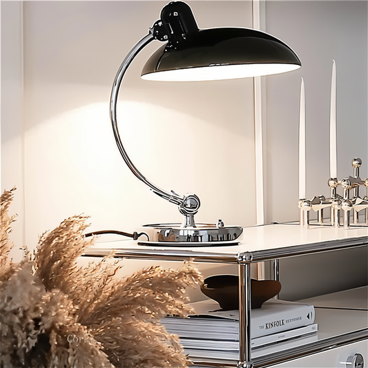 Adjustable Vintage LED Desk Lamp in Iron, Stylish Desk Light for Work and Reading