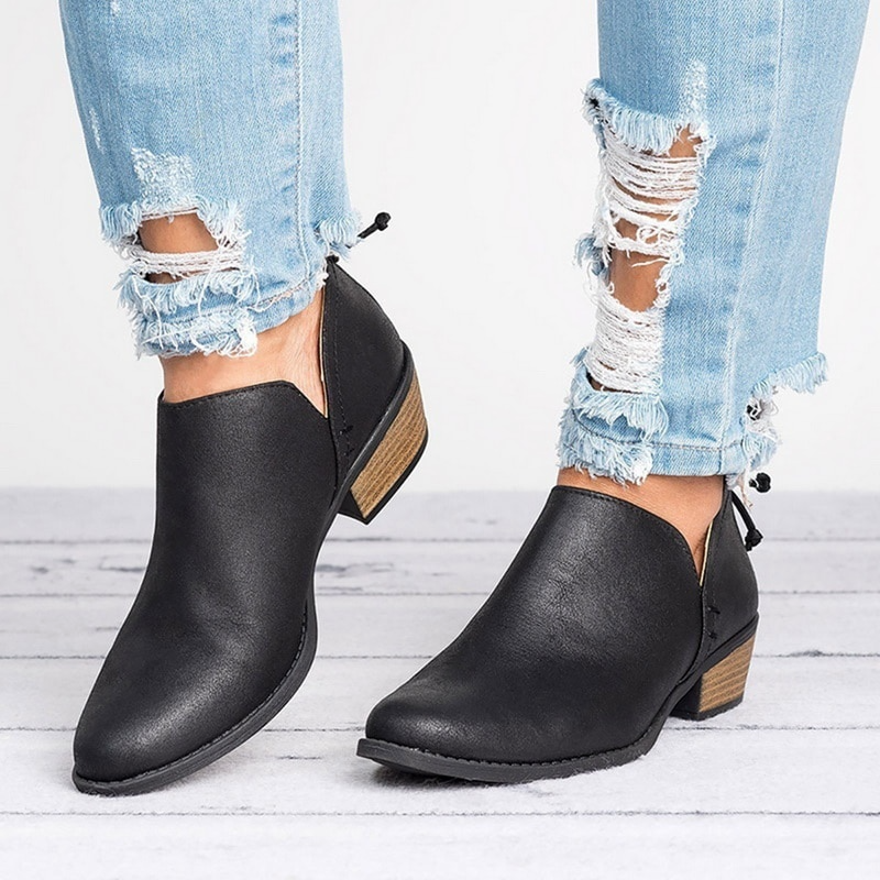 Image of Aimee | Women's Block Heel Ankle Boots