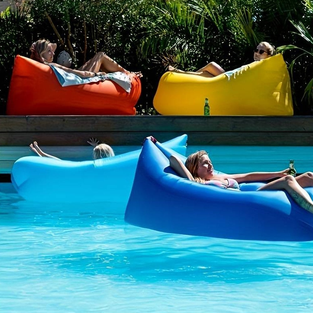 Air Bean Inflatable Lounge Chair/Sack for Beach, Garden or Festival