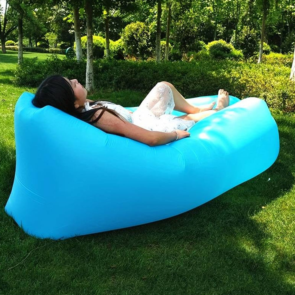 Air Bean Inflatable Lounge Chair/Sack for Beach, Garden or Festival