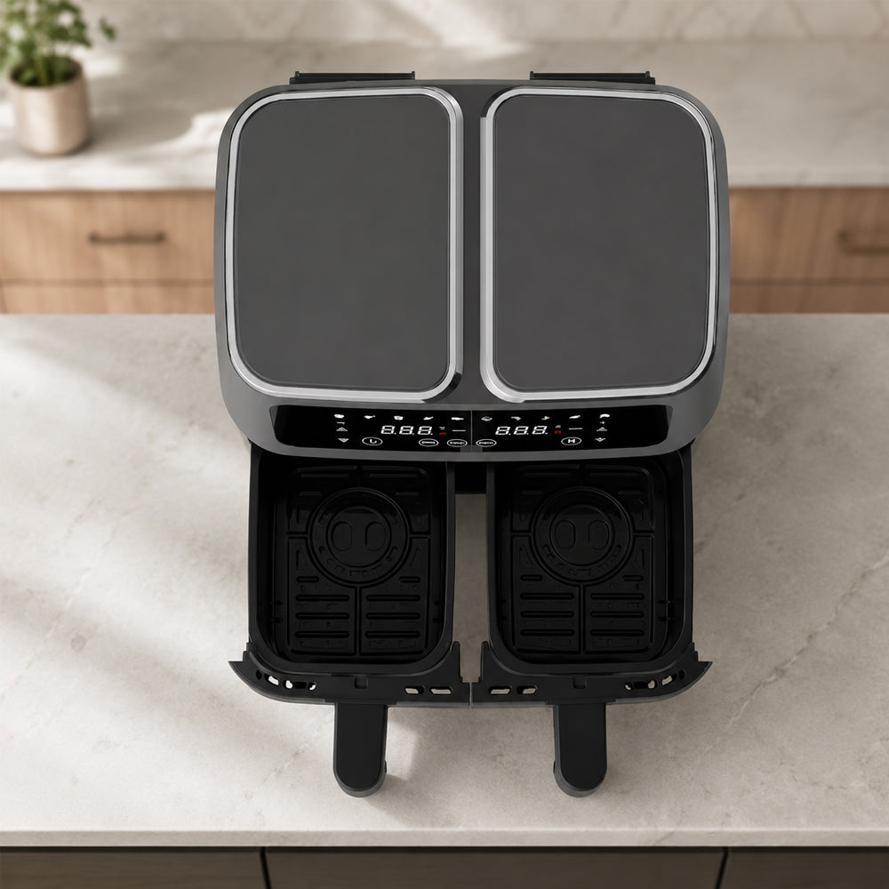 Airfryer 8.0 l - double - 2 baskets and 2,400 watts