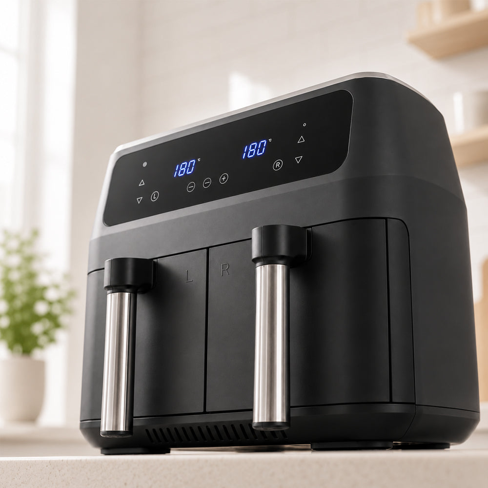 Airfryer 8.0 l - double - 2 baskets and 2,400 watts