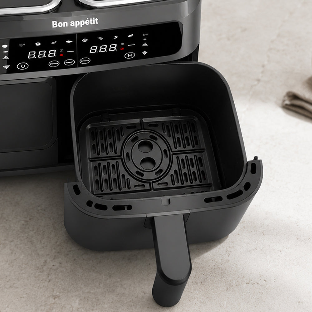 Airfryer 8.0 l - double - 2 baskets and 2,400 watts