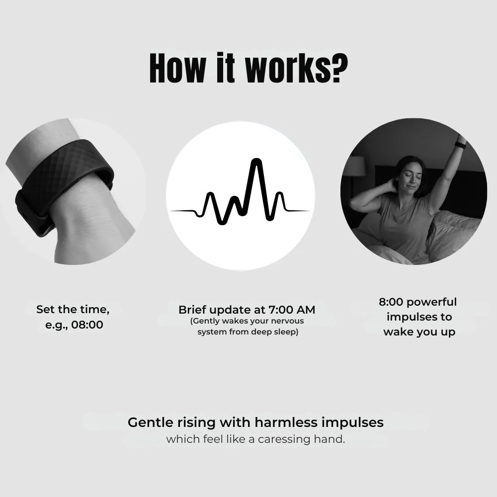 Alarm Clock | Silent Wake-Up Without Sound | Adjustable Intensity | ProSleep