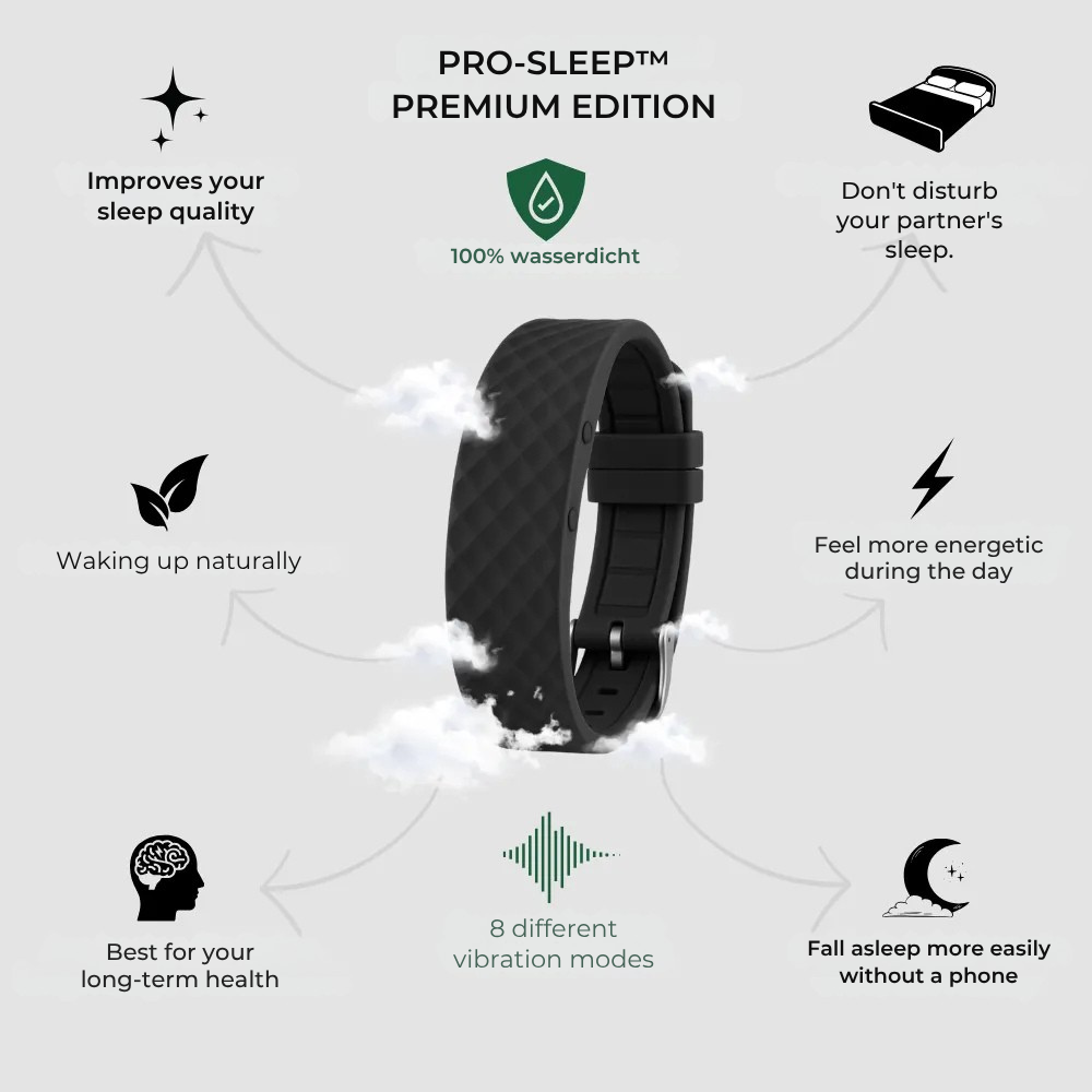 Alarm Clock | Silent Wake-Up Without Sound | Adjustable Intensity | ProSleep