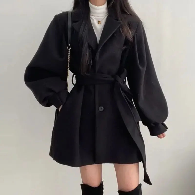 Image of Amanda | Women's Oversized Sleeve Wrap Coat