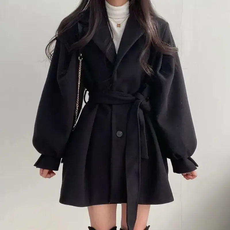 Image of Amanda | Women's Oversized Sleeve Wrap Coat