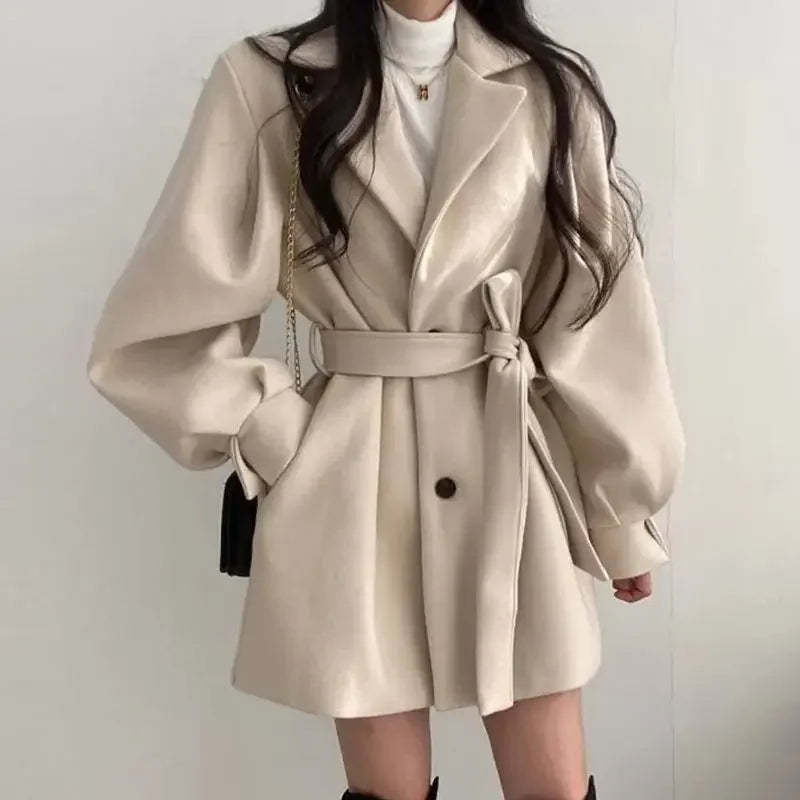 Image of Amanda | Women's Oversized Sleeve Wrap Coat