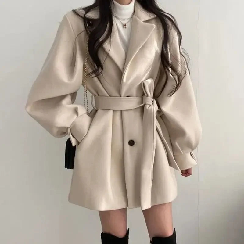 Image of Amanda | Women's Oversized Sleeve Wrap Coat