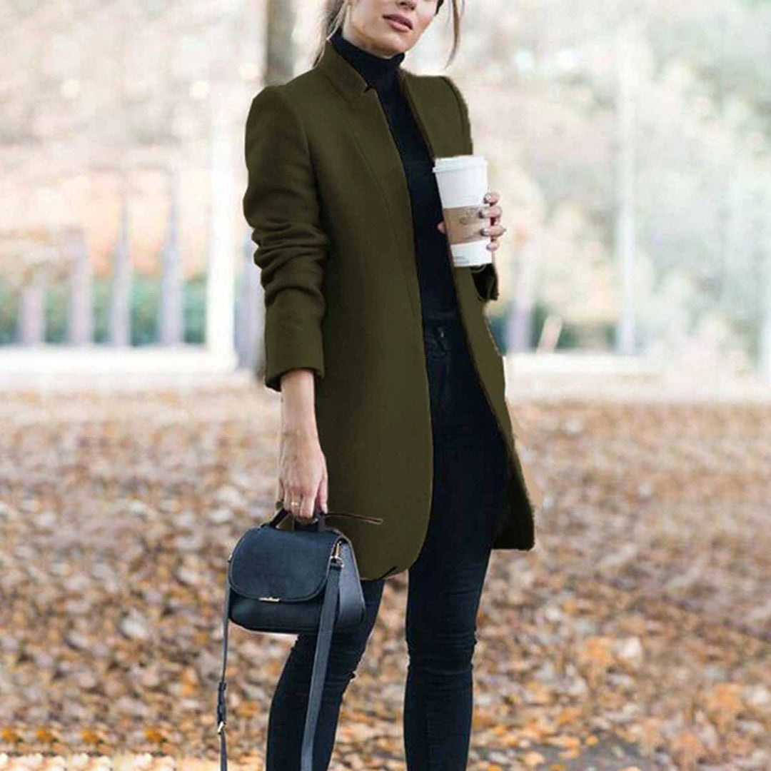 Image of Angela | Women's Long Open Front Coat
