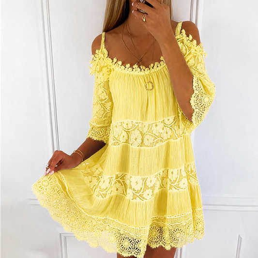 Angie | Women's Cold Shoulder Mini Dress - Image 1